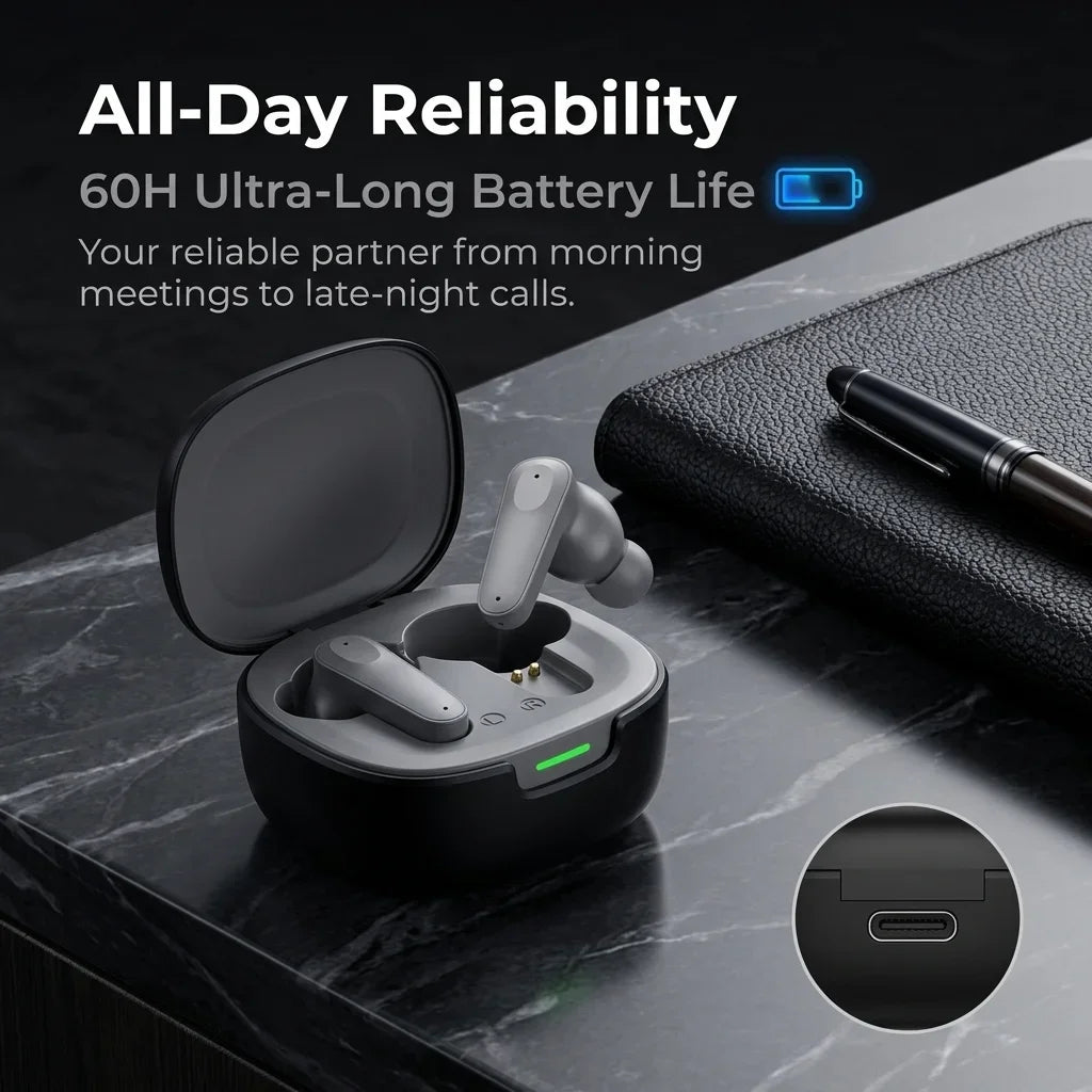 Wireless Bluetooth Earphones Low Latency Game Music Headphones Long Playback Headset HiFi Stereo TWS Gaming Earbuds HD Call Mic
