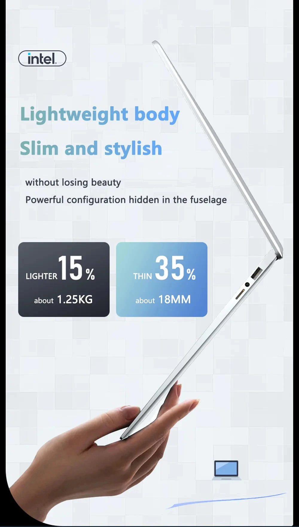 2026 Portable Laptop Computer Intel Atom A3950 Notebook PC 12GB RAM 512GB 1TB M.2 SSD Windows 11 Pro 14.1" Office Study Computer