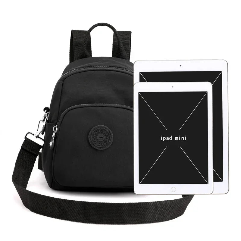 Women's Travel Casual Backpack College Students School Bag Korean Small Canvas Backpack Waterproof Fashion Shoulder Bags