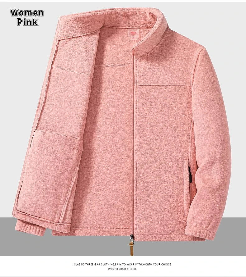 Winter Fleece Jacket Men Warm Full Zipper Jackets Couple Fleece Hiking Coat Outdoor Tactical Windproof Mens Jacket Plus Size 9XL