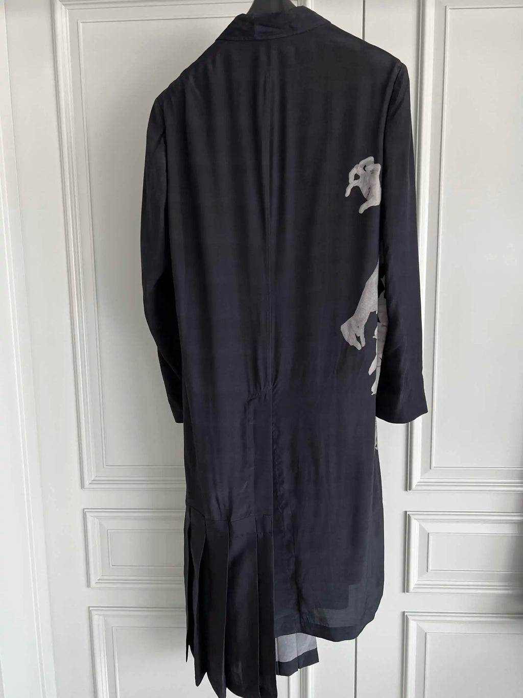 TOP-YAMAMOTO Original Design Uchida Portrait Printed Thin Shirt for Men with triacetate