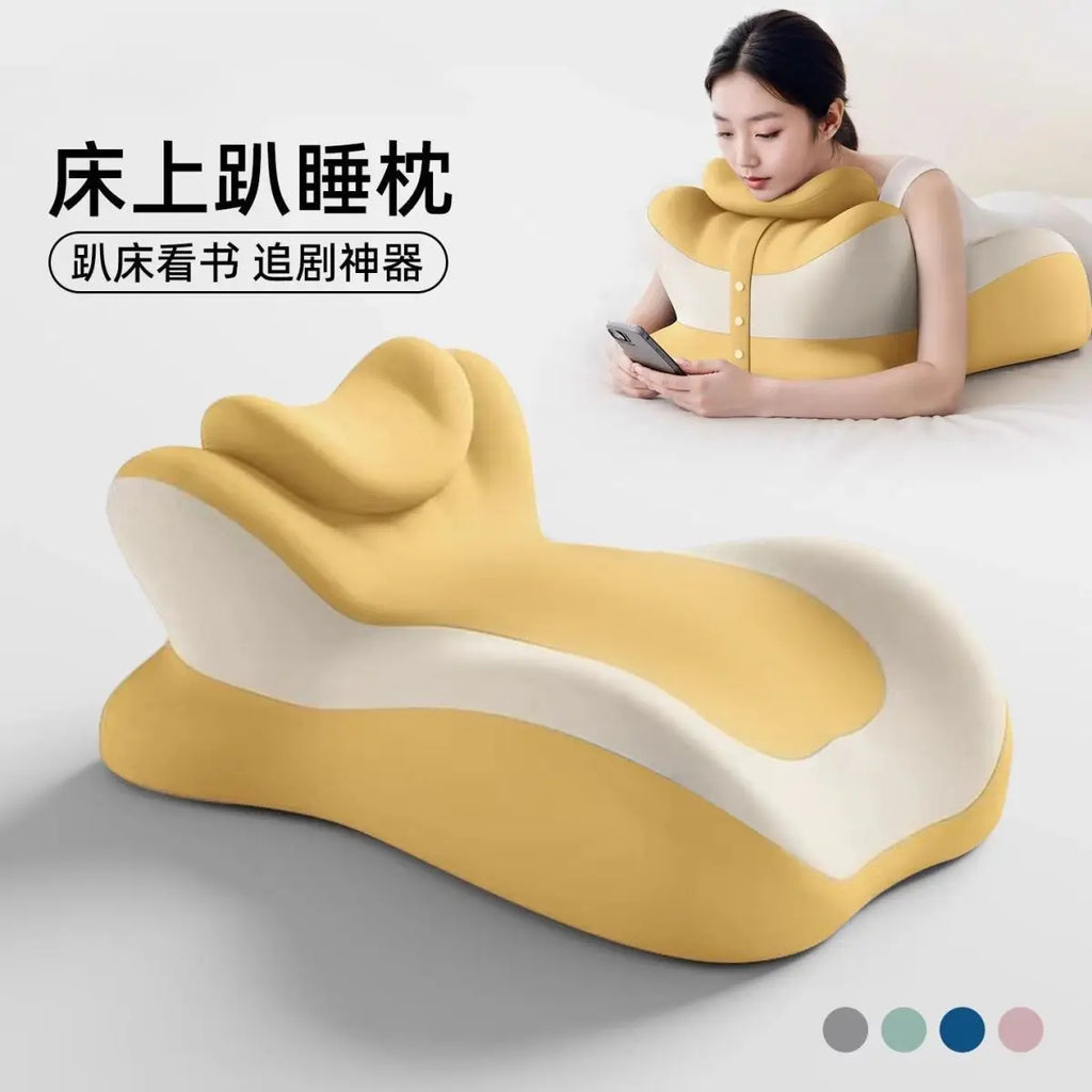 Memory Cotton Cushion Sleeping Pillow Lying on The Bed Multi-functional Pillow Sleep on The Stomach Playing Mobile Phone Cushion