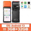 Handheld Android 13/14 PDA Printer 58MM Mobile Receipt Bill Thermal Printer 5.5 Inch Touch Screen Bluetooth Wifi NFC 2D Scanner