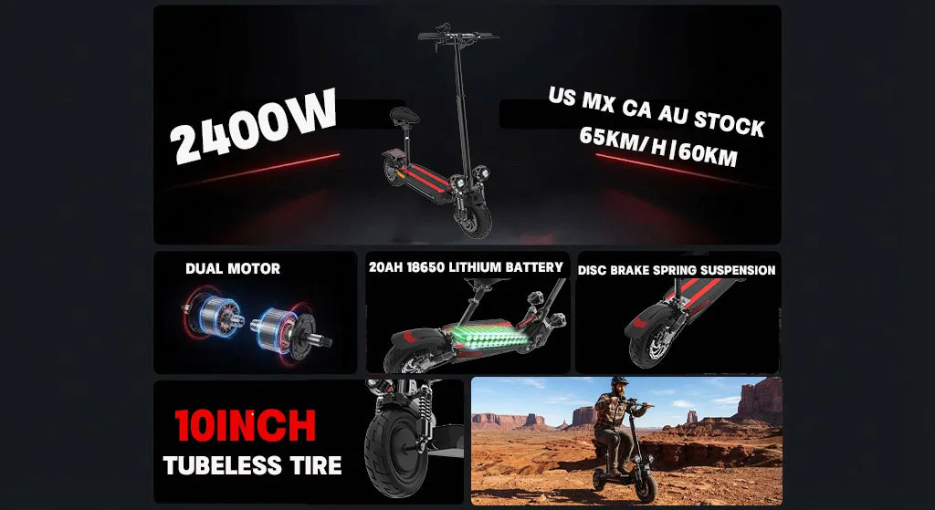 1200W-6000W SingleDual Motor Electric Scooter Adults 72V 60V 52V 48V Off Road Winter Snow Anti-Slip Foldable E-Scooter