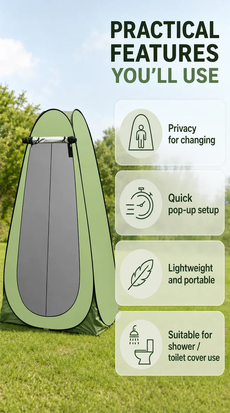 Outdoor bathing tent, portable camping toilet tent, changing tent, shower tent, dressing shelter, fishing tent, thermal tent