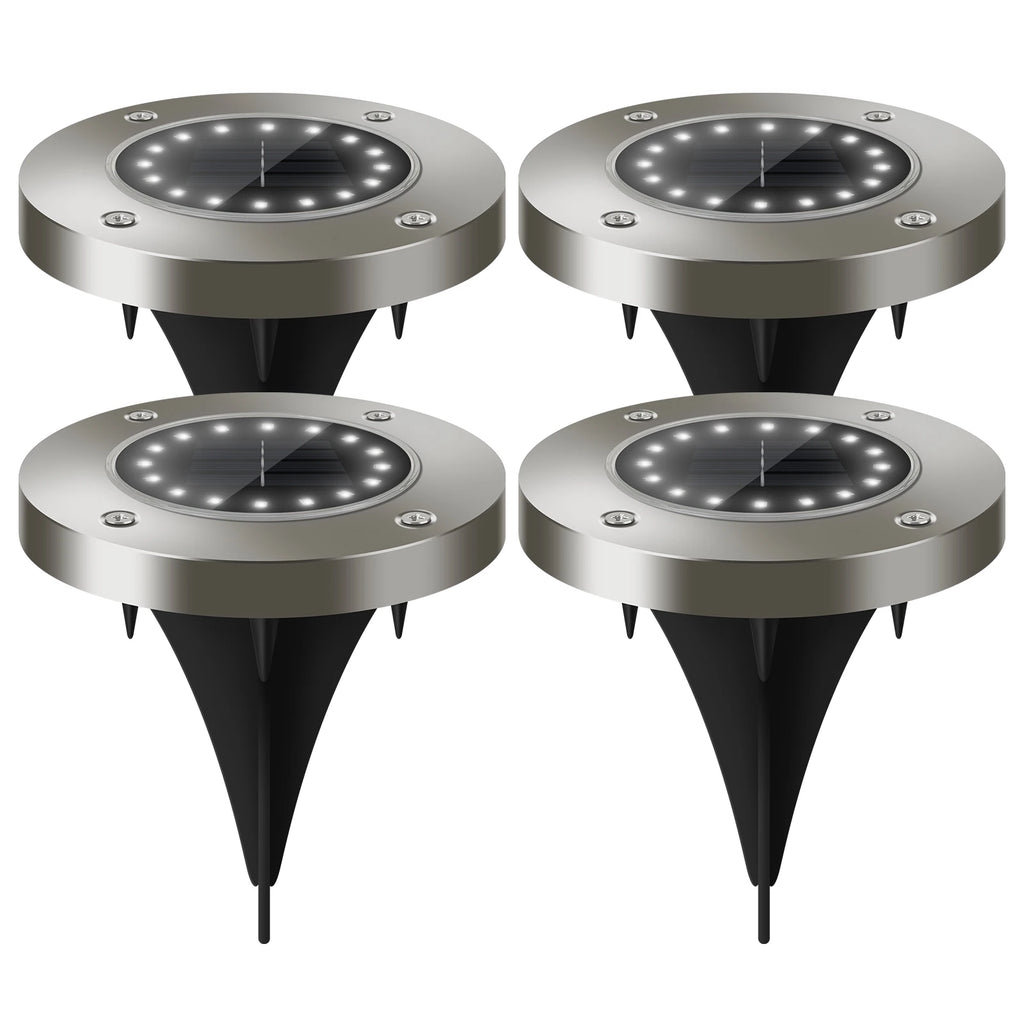 Solar Lawn Yard 8 Led Solar Lights Waterproof Solar Powered Lantern for Pathway Garden Decoration Outdoor Lighting
