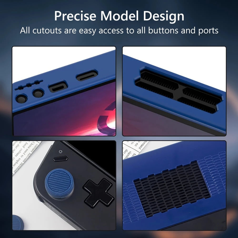 Silicone Protective Case for Lenovo Legion Go Games Console Protector Cover with 4 Thumb Grip Caps for Legion Go Accessories