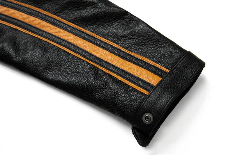 Motorcycle Leather Jacket Off-road Motorcycle Racing Anti Fall And Windproof Riding Jacket Men's Casual Leather Jacket