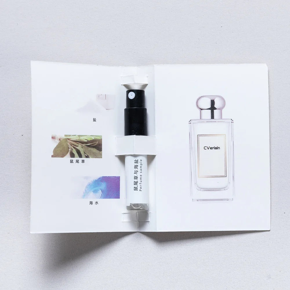 5 pack 3ML men's and women's perfume sample set eau de toilette long-lasting fragrance portable for travel easy to carry around