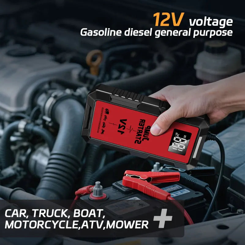 Jump Starter Power Bank 2000A /1000A Portable Car Battery Starter For 12V Car Emergency Booster Starter Starting Device