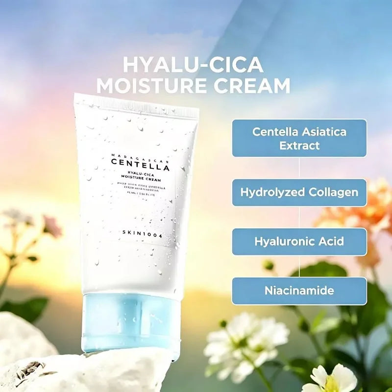 Korean Centella Hyalu Cica Water-Fit Sunscream SPF50 Sun Serum and Facial Hyalu-Cica Moisture Cream Beauty Skincare Sets