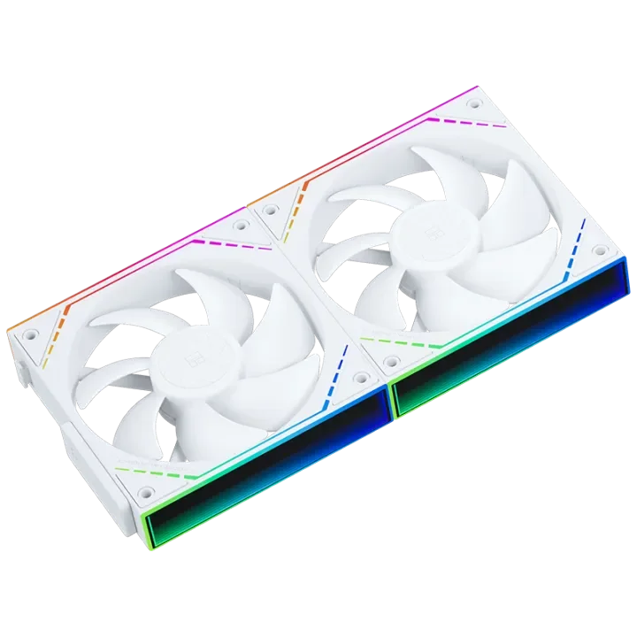 Thermalright TL-M12Q X2 120mm PC Case Cooling Fans, Daisy-Chain | 2000RPM | High Airflow | ARGB | Dual Infinity Mirrors Lighting