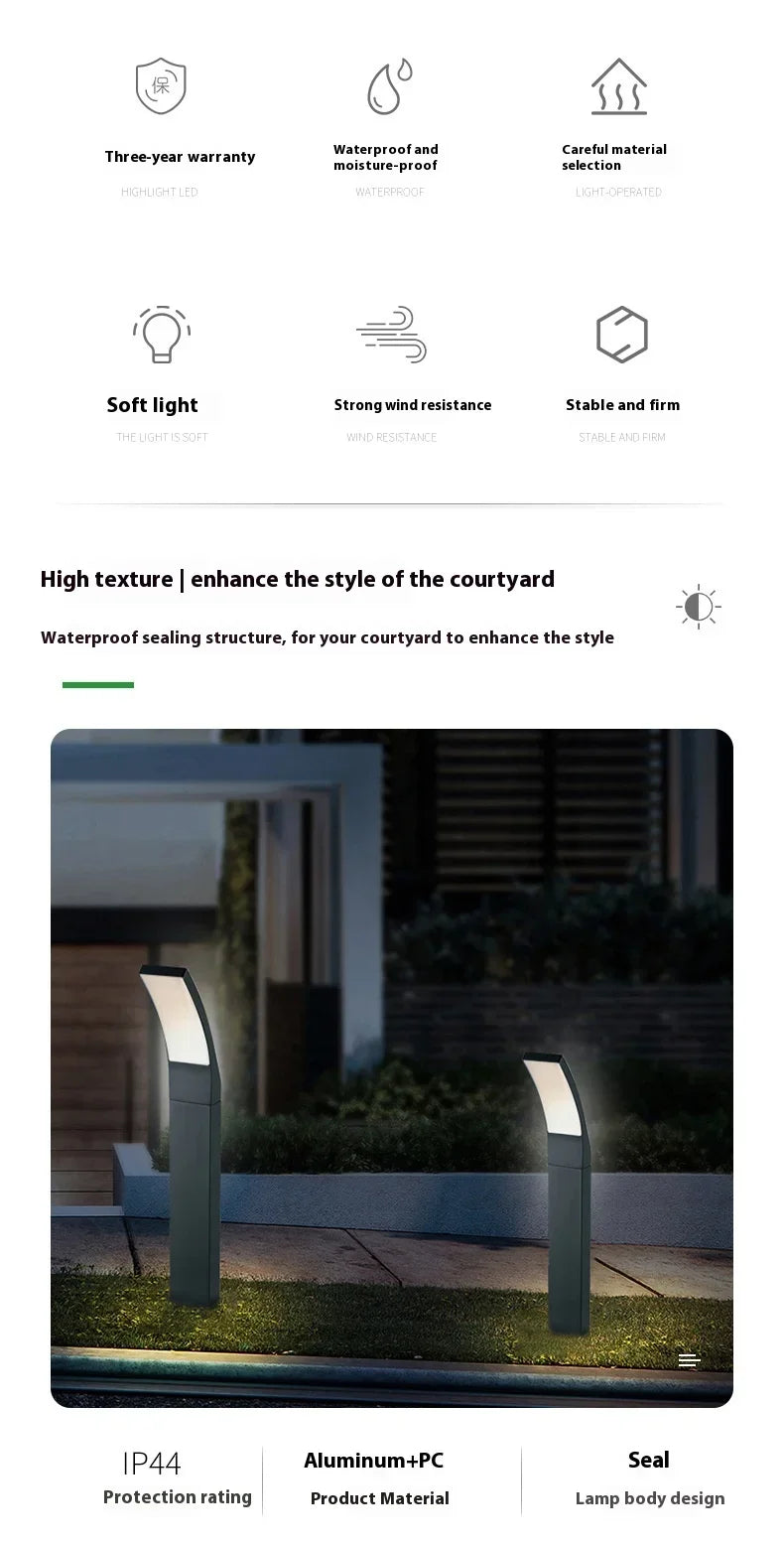 85-265V Indoor Outdoor LED Wall lamp For Garden Street Lighting Aluminum Modern Minimalist LED Wall Light Waterproof IP65 12W
