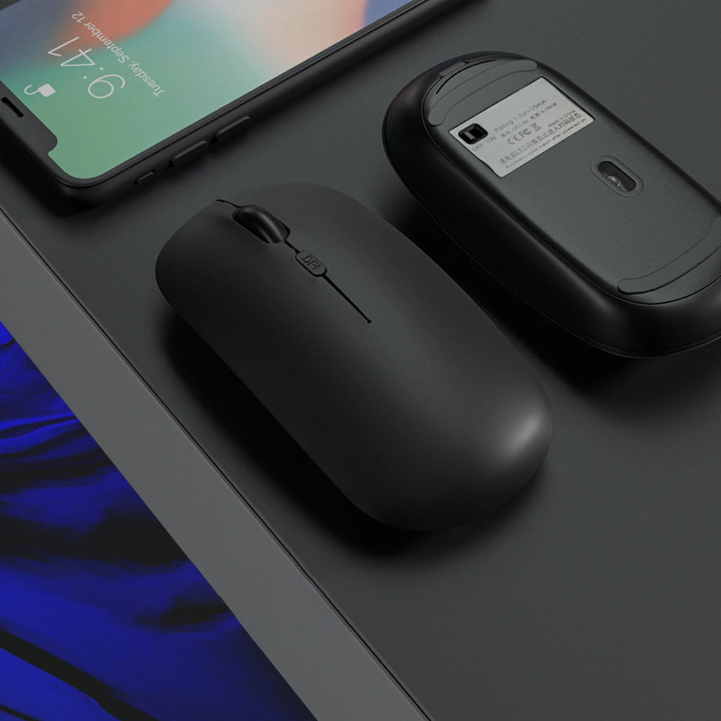 Portable Creative Mini Ultra Slim Cute Wireless Bluetooth Mouse 2.4G Receiver Laptop Gaming Mice PC 1000dpi Computer Accessories