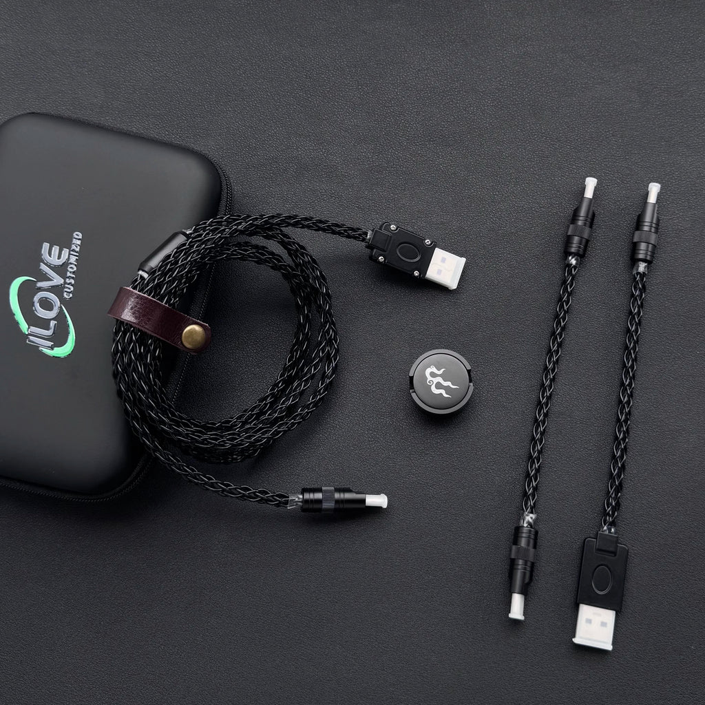 15cm C-C/USB-C Single Crystal Copper Keyboard Cable Supports 8K Magnetic Controllable Lights for HMlab Hub