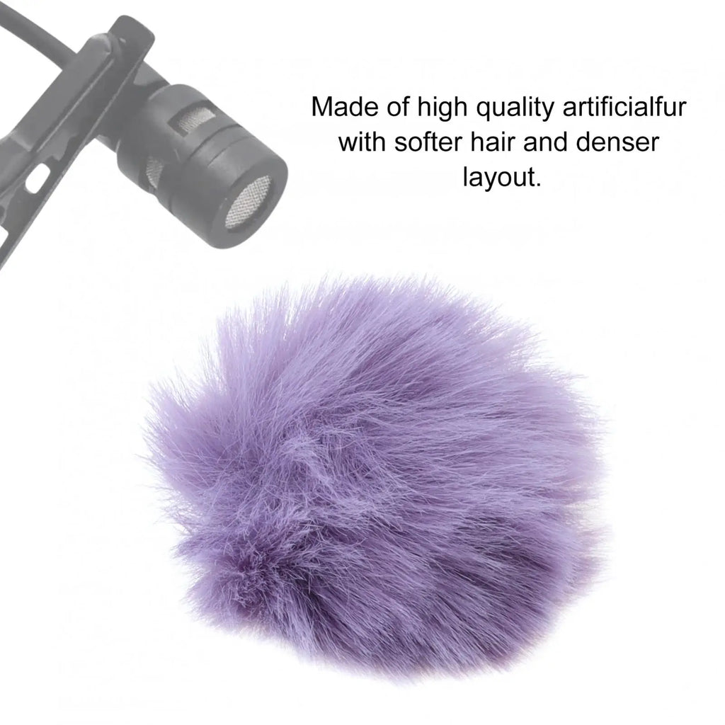 Lavalier Lapel Mic Wind Muff Wind Muff Outdoor Furry Windscreen
