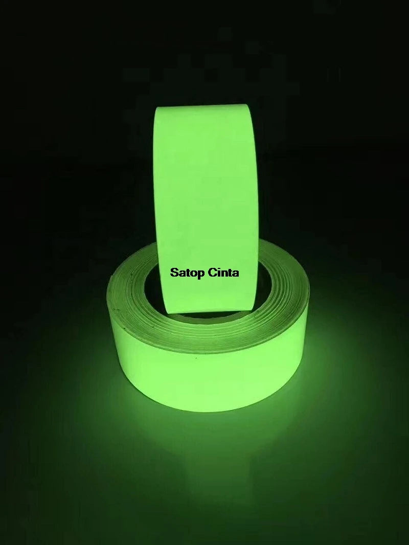 5M Green Luminous Safety Warning Strip Glow In The Dark Tape Self-Adhesive Stickers For Stage Stair Steps Home Marking Exit Sign