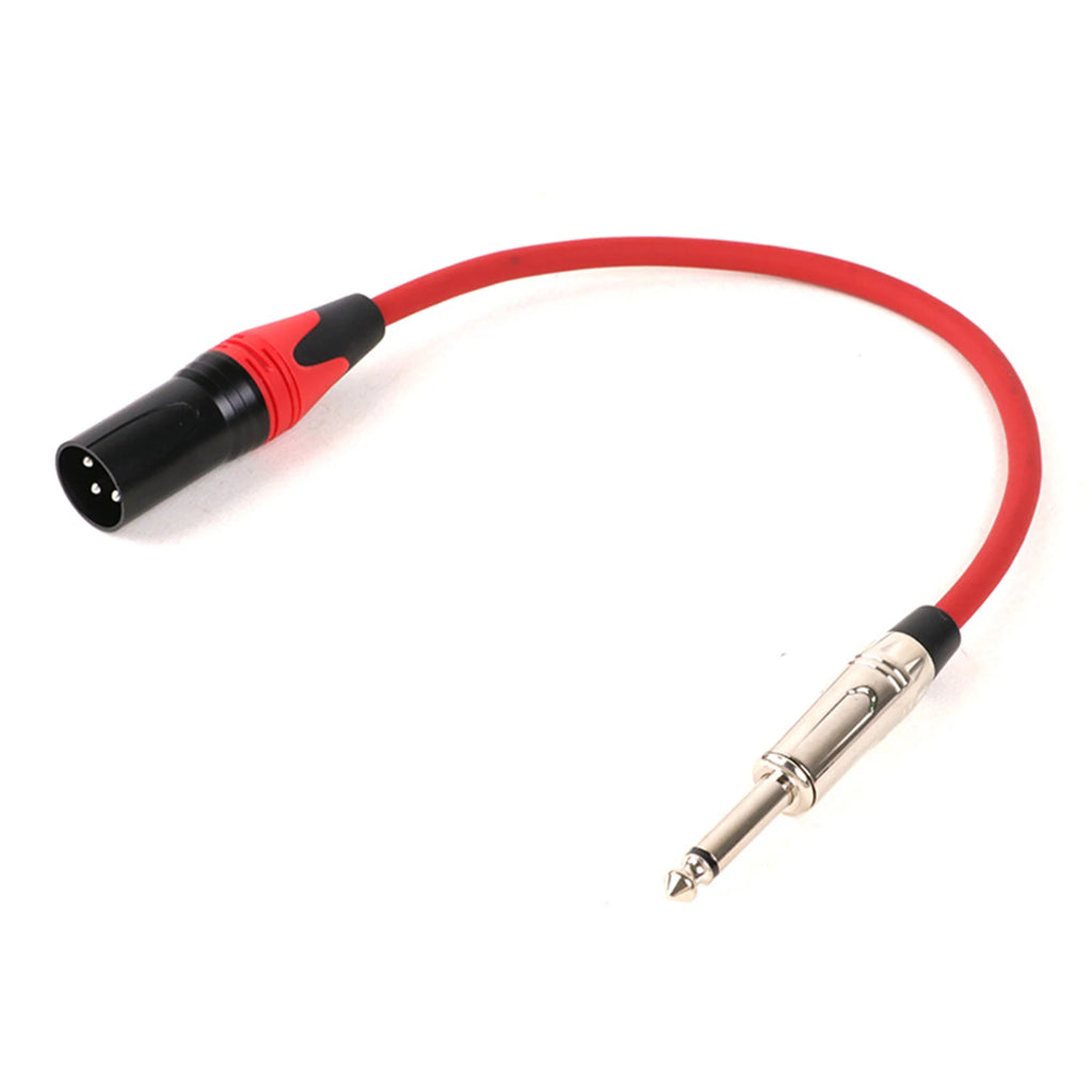 1PC 1/4 Inch (6.35mm) TS Jack to XLR Female/Male Microphone Audio Cable Unbalanced 3Pin XLR to Quarter Inch Mono Plug Mic Cord