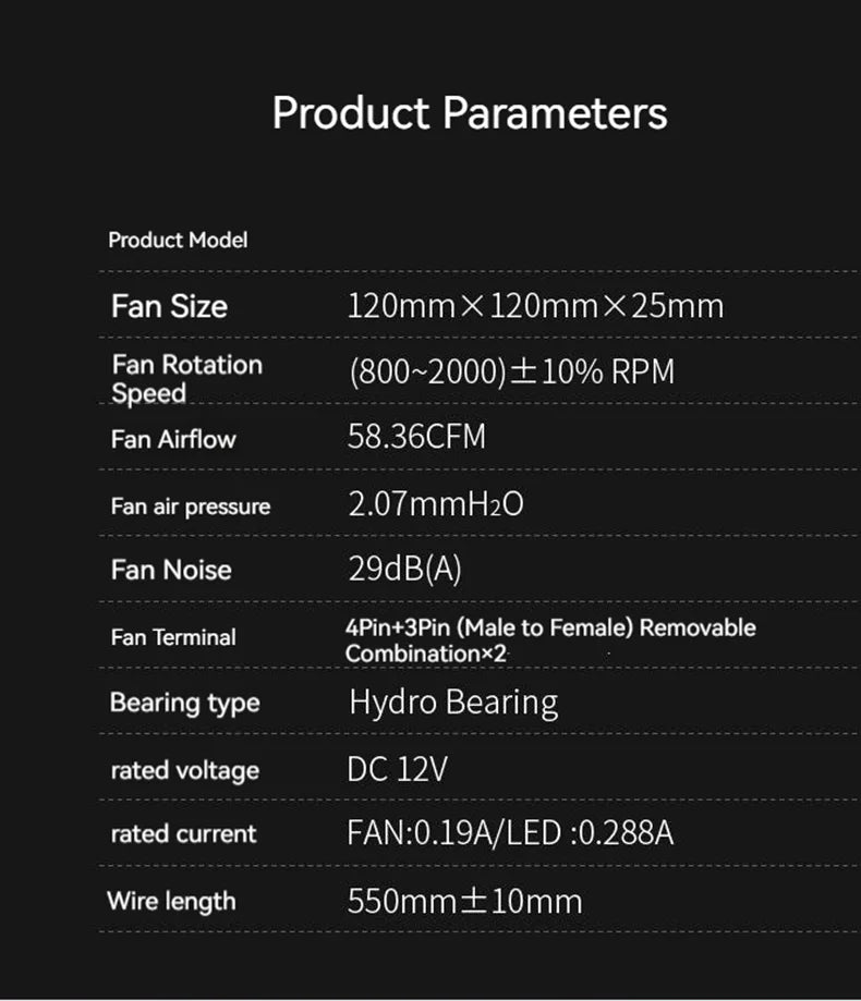 Coolcirc DL-2 Modular Wireless Splicing 120mm PC Case Cooling Fan ARGB Infinite Mirror Lighting Effect for Computer Water Cooler