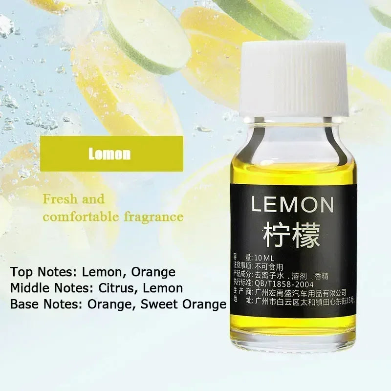 10ml Car Perfume Refill Air Freshener Natural Plant Essential Oil Aroma Diffuser Fragrance Humidifier Essential Oil Freshener
