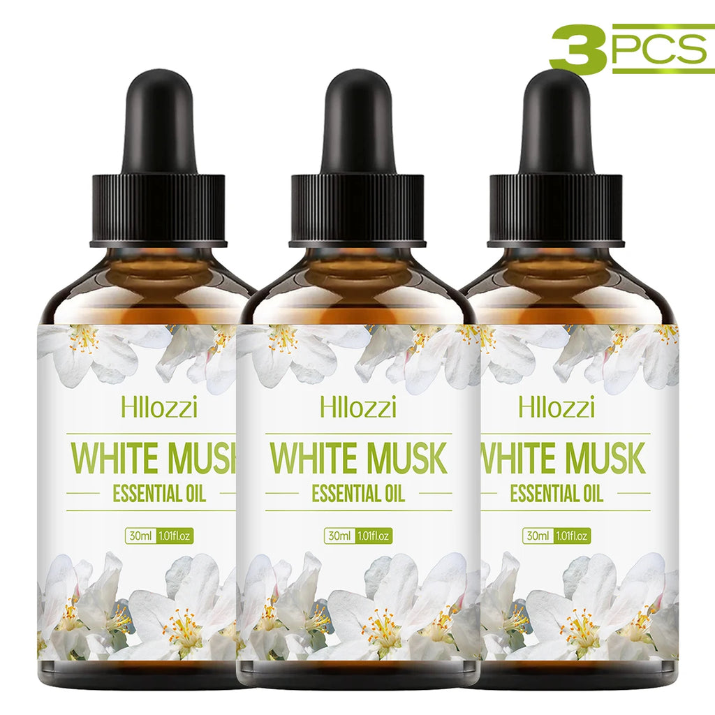 White Musk Essential Oil White Vanilla Rich Smell Skin Care Hair Care Hydrating Moisturizing Aromatherapy Candle