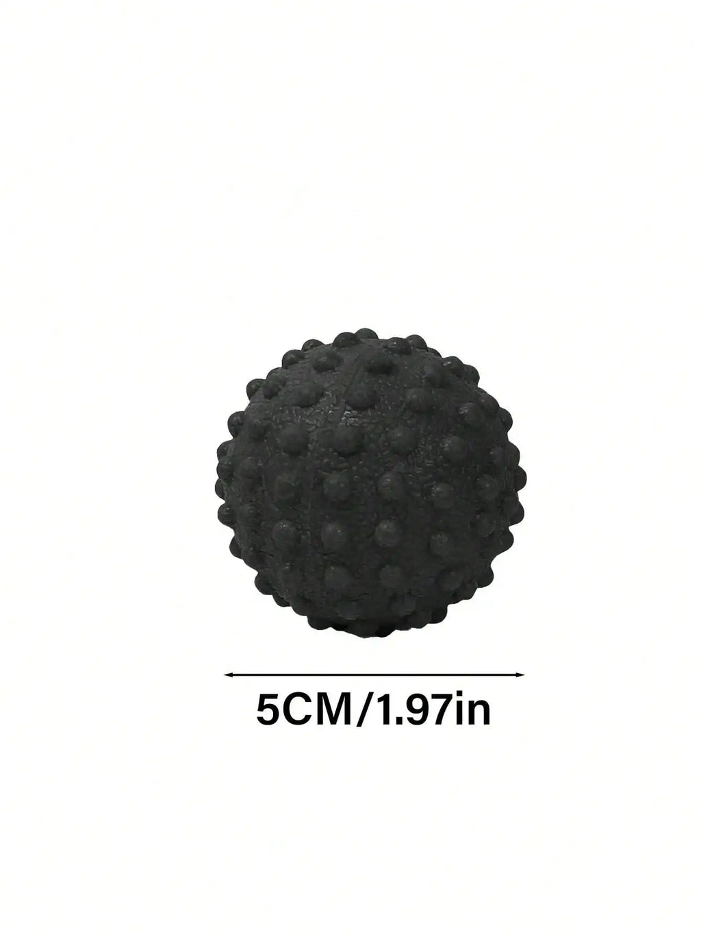 1PCS Raised-Dot Yoga Fascia Massage Ball - Acupressure Pilates Ball for Back/Waist/Foot, Ideal for Home & Gym (Yoga Accessories)