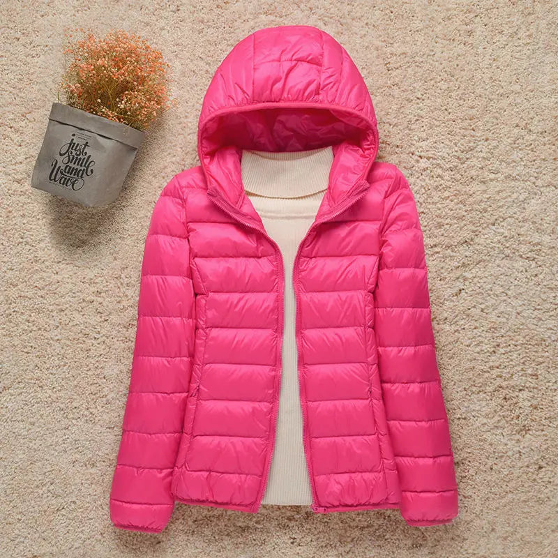 Down Jacket Women Coat Autumn Winter 2022 Spring Jackets for Warm Quilted Parka Ladies and Light 2021 Female Ultralight Hooded