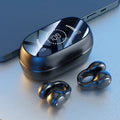 New Mirror-Style Digital Display Soft Silicone Ear Clip Wireless Bluetooth Headphones with Noise Reduction, High-Definition, and Lossless for Sports