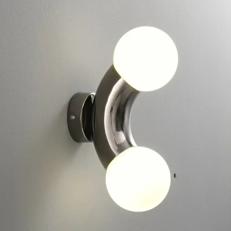 Modern Creative Lighting Design Rainbow Wall Light Childern's Room Kindergarten Asile Bedroom Bathroom Glass Ball Wall Lamp