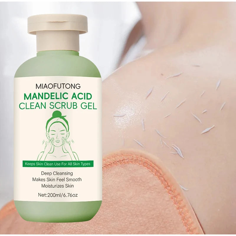 Korean Mandelic Acid Exfoliating Gel Deeply Cleanses Pores On Face Body Gently Removes Dead Skin Improves Facial Skin Texture