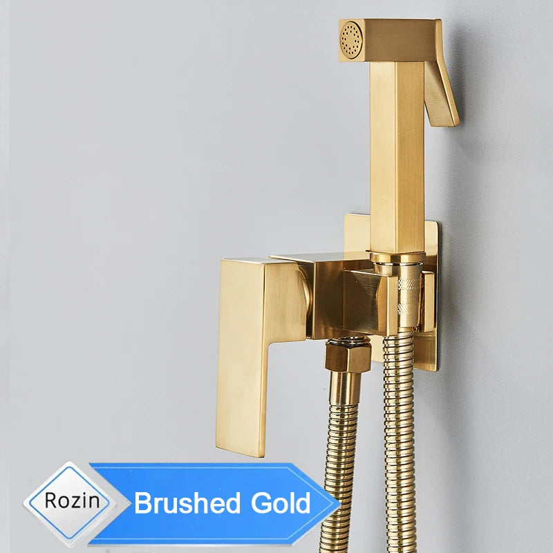 Rozin Chrome Bathroom Bidet Faucet For Shower Brass Toilet Clean High Pressure Tap Washer Muslim Ducha Higienica Mixer Crane