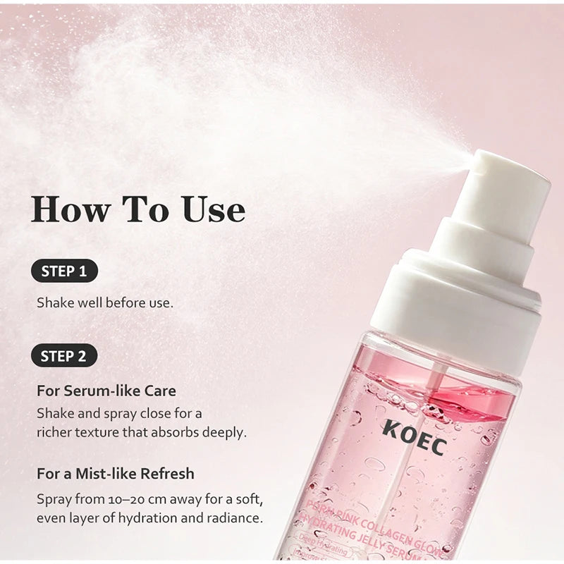 PDRN Kojic Acid Turmeric Serum Mist 100ml Rice Hyaluronic Acid Hydrate Refreshing Face Toner Deep Nourish Daily Pre-makeup Spray