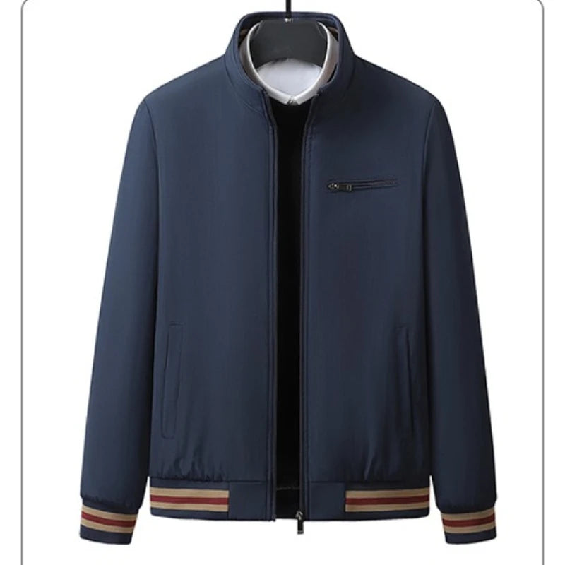 2026 Spring Men's Business Jackets Autumn Stand Collar Zipper Outdoor Coat Men Tops Baseball Bomber Varsity Jackets Man Clothes