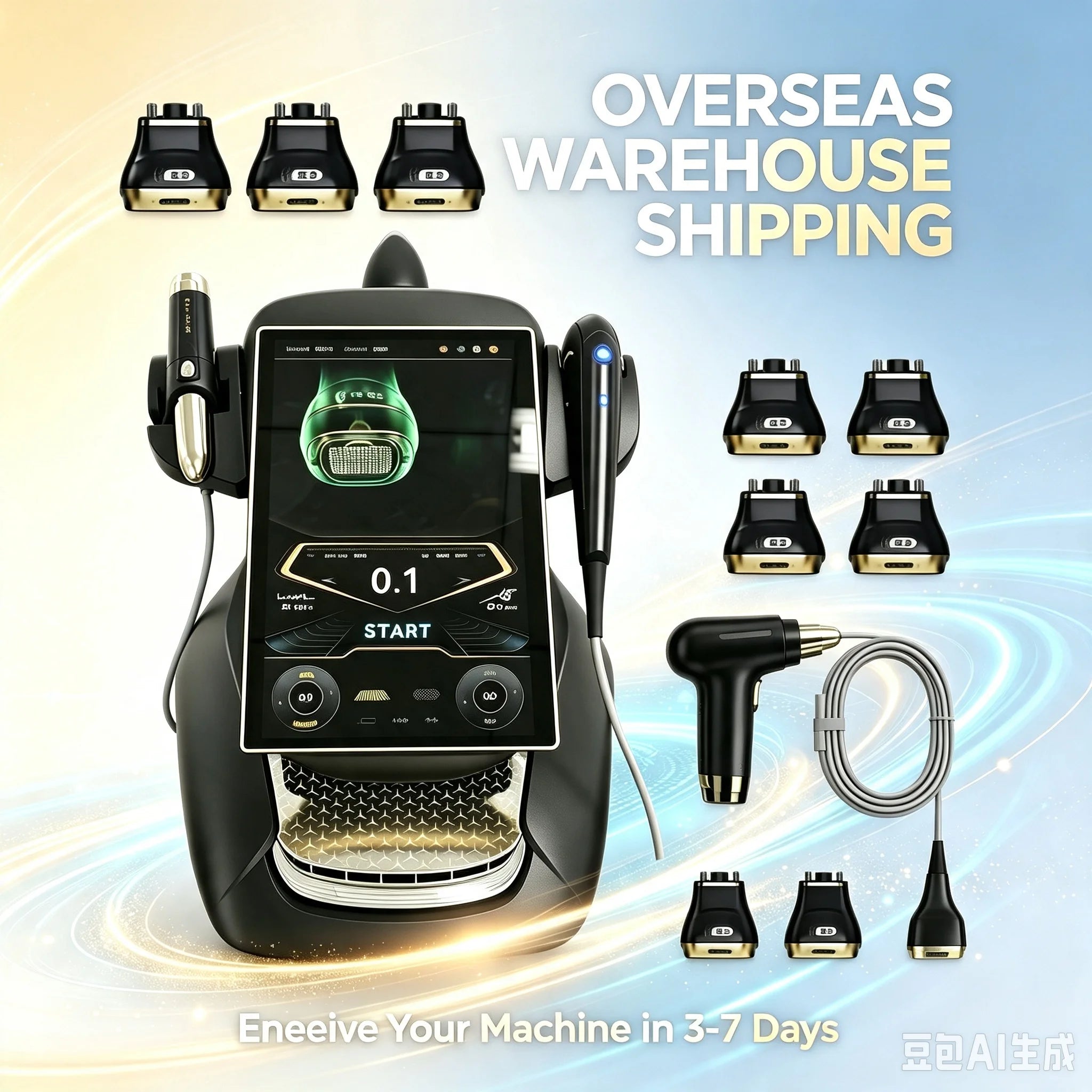 360MAX 25D 3 In 1 HIFU Non-Invasive Face Slimming Anti-Aging Body Firming Machine