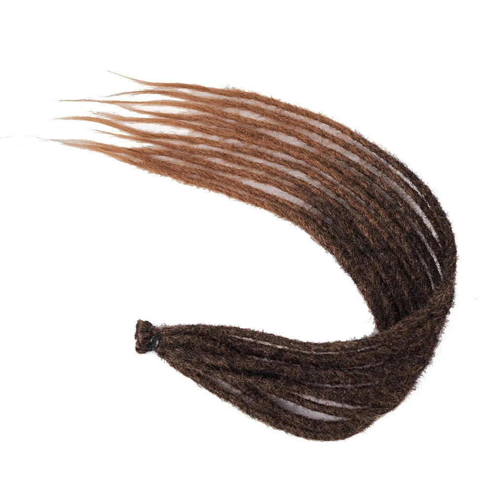 Synthetic Dreadlock Extensions 10 Root/Pack Hippie Single Ended Dreads Ombre Loc Extensions 24 Inch Reggae Style Crochet Hair