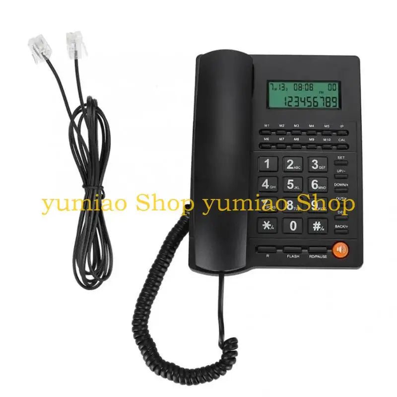 587B Corded Landline Phone Big Button Household Business Desktop Landline Telephone