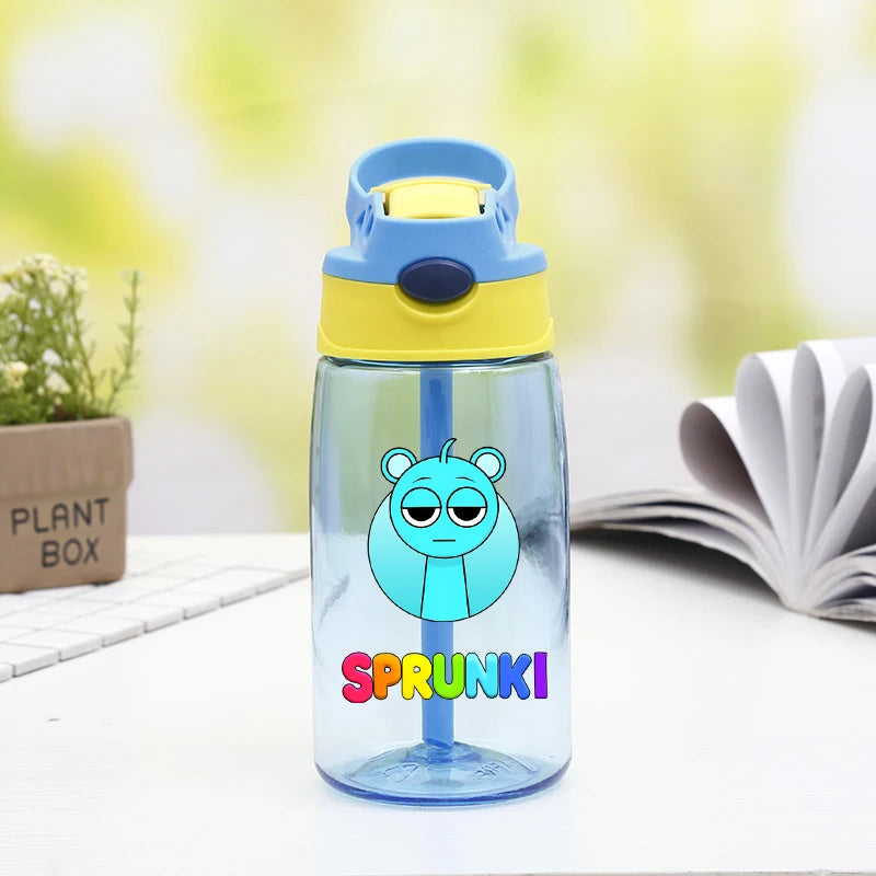 Sprunki Fashion Water Cups with Draw for Boys Girls Anime Outdoor Fashion Cup Students Portable Sports Water Bottle Kids Gifts