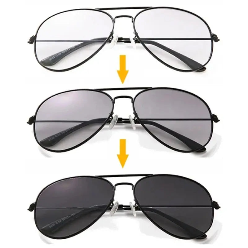 Sports Intelligent Photochromic Progressive Multifocal Reading Glasses Men Luxury Finished Near Far Sight Sunglasses 1.0-4.0