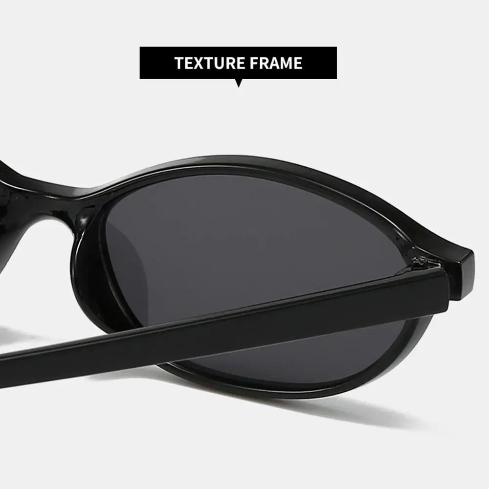 Vintage Cat Eye Oval Sunglasses Lightweight Trendy 90s Sunnies UV protection Sun Glasses for Women & Men
