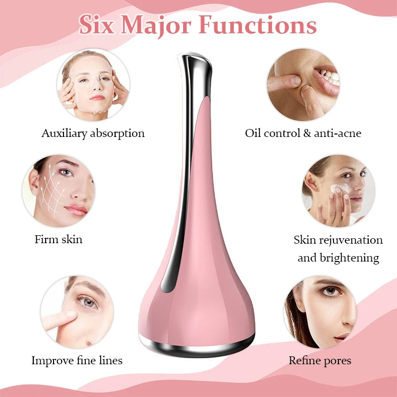 Electric Facial Massage Device Magnetic Color Light Import Instrument Skin Rejuvenation Face Eyes Lifting Tighten Beauty Device
