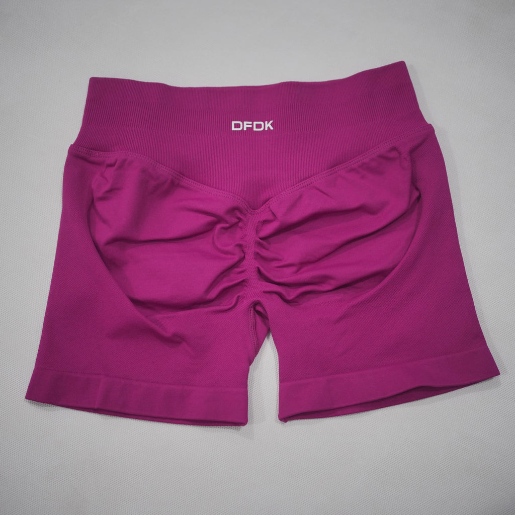DFDK Women High Waist Yoga Shorts Scrunch Butt Lift Squat Proof Push Up Workout Shorts Gym Running Fitness Athletic Shorts