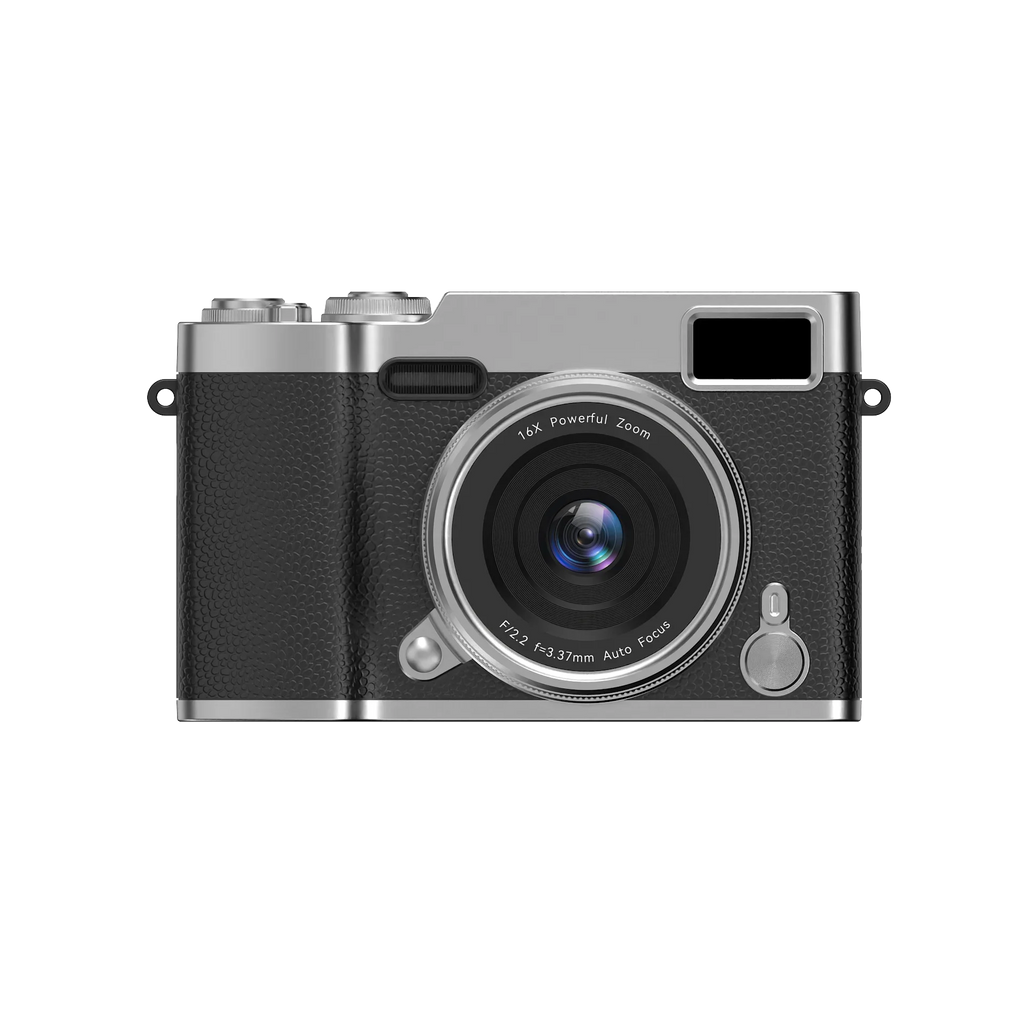 4K Flip Screen CCD Digital Camera 16X Zoom 1080P HD Vlogging Camera Travel Portable Digital Camera with Autofocus Beauty Filter