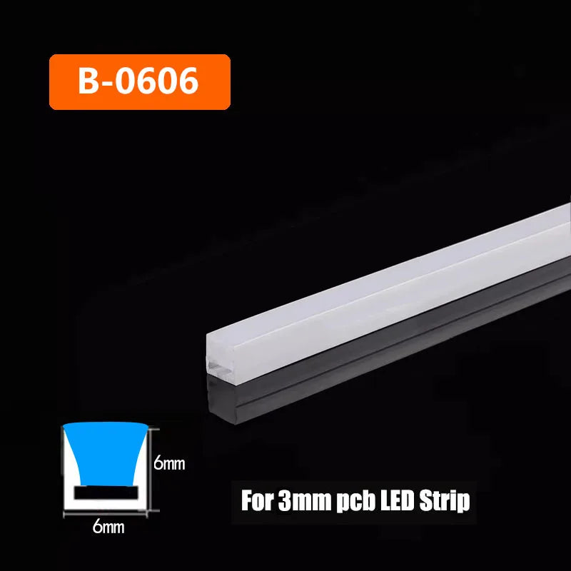 Led Neon Strip Rope Tube Waterproof Flexible Silicone Tape Diffuser for Ws2812 5050 Strip Light Home Atmosphere Decor Lighting