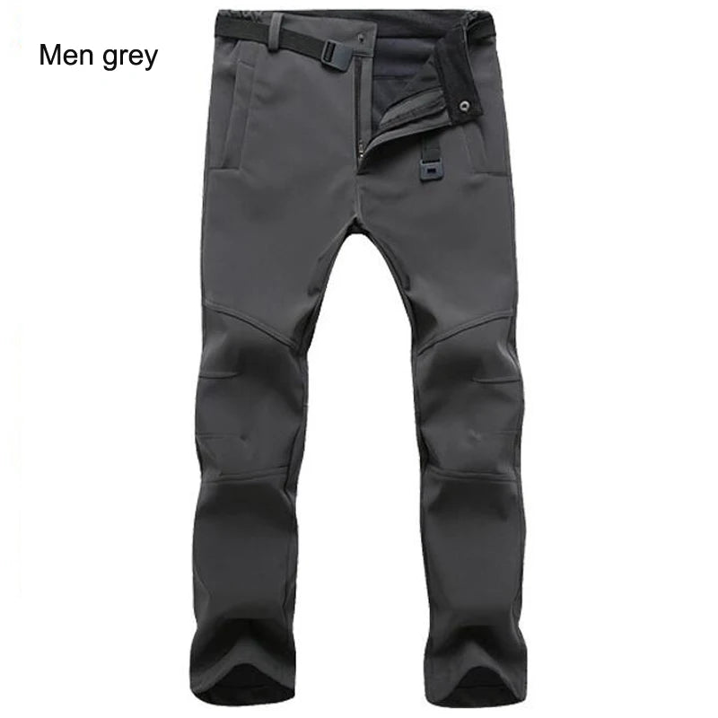 Winter Pants Men Soft Shell Fleece Warm Long Trousers Casual Sports Outdoors Sports Tactical Cargo Windproof Windproof Keepwarm
