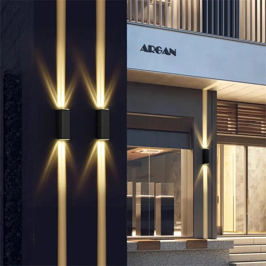 LED Indoor Outdoor Wall Lamps Villa Courtyard Pillar Spotlight Stair Lighting Boundary Home Illumination