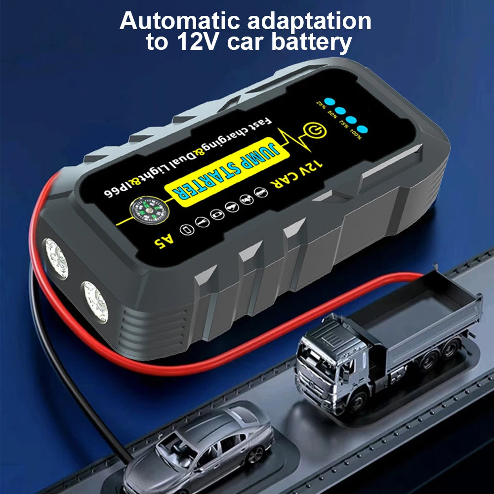 Car Battery Starter 22200mWh Auto Starting Device Emergency Start Power Bank Booster 12V Portable 3000A Car Jump Starter