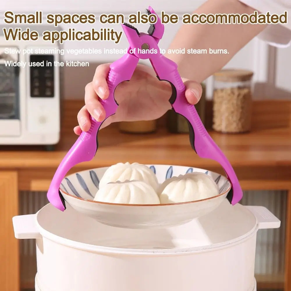 Durable Non-slip Anti Scalding Clip Gripper Multifunctional Anti Scalding Holder Meal Bowls Tongs Kitchen Gadgets Pot Clips