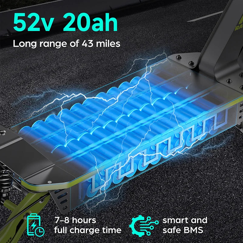 Electric Scooter Gokeep F5 11" 1000W Motor Full Suspension E-scooter 52V 20AH Max Range 70Km Load 120Kg