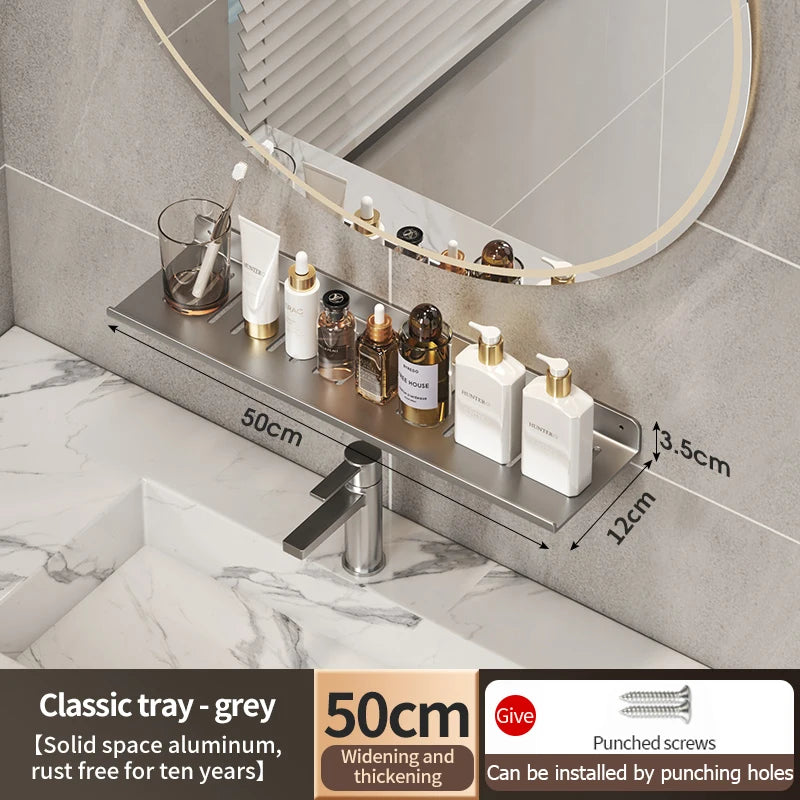 Faucet Storage Tray, Bathroom Storage Rack, Mirror Front Toilet, Washbasin, Washbasin, Bathroom Rack