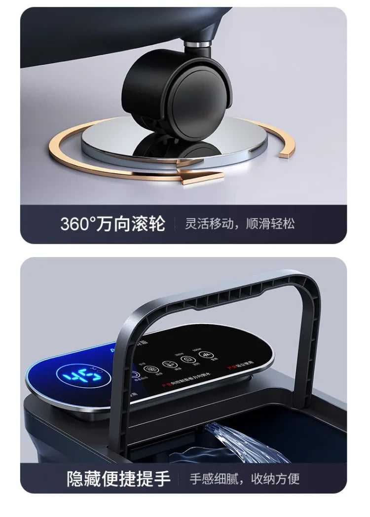 220V AUX Electric Foot Spa Bath Massager with Heating and Constant Temperature Automatic Home Use Deep Bucket WDC